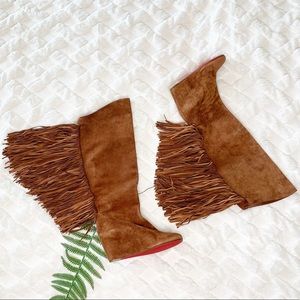 Christian Louboutin fringed boots